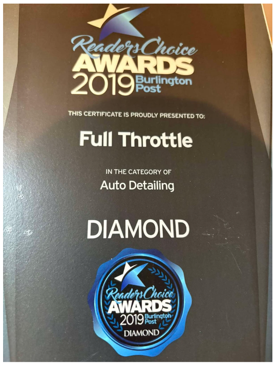 Classic 57 Auto Detailing 2019 Readers Choice Diamond Award